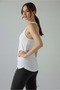 Aura Back Detailed Women's Sports Tank Top White - 7