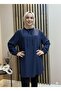 Women's Hijab Clothing Drawstring Lace-Up Cotton Tunic