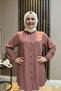 Women's Hijab Clothing High Neck Cotton Shirt