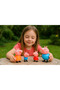 Family House Toy Set for Kids – 4PCS Peppa Family | Soft Rubber Dolls, Gift Toy Set for Boys & Girls - 5