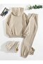 Hooded Rubber Leggings Tracksuit Set