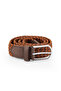 Magnetic Automatic Mechanism Wallet Knitted Flexible Belt Men's Combination Set Tan Brown Color M-07-T - 6