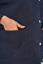 Women's Pocket Detailed Oversized Jacket 5973 - Navy Blue - 6