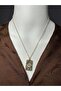Eye-Shaped Stone Tarot Necklace, Eye-Shaped Necklace