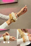 Plush Soft Rubber Buckle Teddy Fur Bun Buckle 1 Piece - 6