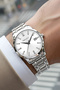 Men's Wristwatch with Calendar Steel Case & Steel Strap Silver-White Zmfer210 - 4