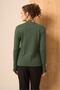 Women's Button Detailed Sweater Emerald Green 25203 - 6