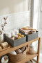 6-Piece Drawer Cabinet Organizer Storage Box Organizer Set Gray - 5