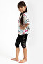 Girl's Cream Capri Set - 2