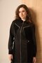 Women's Modern Cut Zipper Dress Black 31261 - 4