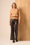 Women's Floral Detailed Knitwear Cardigan Biscuit 25022