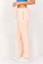 Women Street Fit Front Pleat Straight Leg Pants, Pink - 3