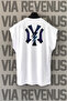 Y Back Printed Zero Sleeve 100% Cotton Sports T-Shirt