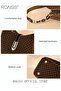 PU Leather Handbag Large Capacity Shoulder Bag for Women Dark Brown - 7