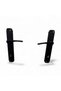 Bravo Model Matte Black Mirrored Door Handle – Set of 7 (5 Rooms + 2 Toilets)