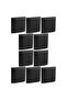 Mallia Senses 1 Gang Cable Outlet - 45A Pack of 10 (Matt Black)