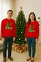 Unisex Happy New Year New Year's Eve Printed Adult and Children Sweatshirt 3 Thread Ş Fleece-Lined Fabric - 2