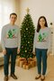 Unisex Happy New Year New Year's Eve Printed Adult and Children Sweatshirt 3 Thread Ş Fleece-Lined Fabric - 2