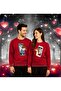 Unisex Valentine's Day Printed Adult Swaetshirt 3 Thread Rasterated