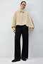 Ribbed Pants with Elastic Waist - 3