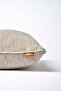 Ecru Plain Chenille Textured Cushion Cover with Piping Detail - 2