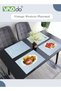 6PCS Placemats High-quality PVC Material Woven Texture Heat Insulation Oil Resistance Not Easy to Mo - 4