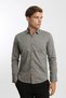 Snap Button Long Sleeve Printed Men's Shirt Slim - 3
