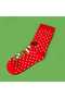Soft Gingerbread Men's Socks - Red