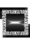 Patterned Scarf Ecru-Black - 2