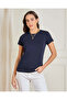 Women Navy Basic T-Shirt - 6