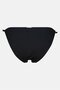 Women High Leg Plain Bikini Bottom, Black - 3