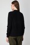 Cotton Knit Sweater with Tulle Detail on the Collar 60342-26K - 5
