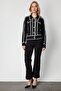 Striped Detail Snap Closure Cardigan 69908-26K - 4