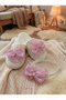 Lace Detailed Viscose Fabric Maternity Nightgown and Robe Set of 2 - Includes Slippers and Crown as a Gift - 5
