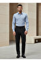 Men Regular Fit Collar Textured Long Sleeve Shirt - 2
