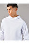 Men White Hooded Sweatshirt - 4