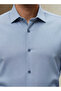 Men Regular Fit Collar Textured Long Sleeve Shirt - 4
