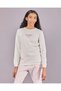 Senior Girls Ivory Embroidered Sweatshirt