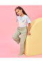 Girls Green Wide leg Jeans - 5