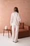 Women's Polo Neck Low Sleeve Sweater Pantolo Two-Piece Knitwear Set - 6