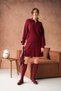 Women's Polo Neck Low Sleeve Sweater Short Skirt Two-Piece Knitwear Set - 3