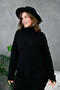 Women's Turtleneck Oversized Sweater Long Skirt Two-Piece Knitwear Set - 2