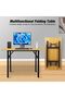 Folding Adjustable Portable Desk (Yellow, 100x50x75cm) - 7