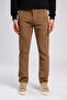Pierce regular waist slim fit straight leg camel men's trousers - 2