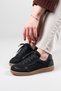 Bante Volume Paneled Suede Sneakers Black - 3