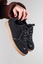 Bante Volume Paneled Suede Sneakers Black