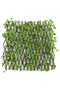 OneDcor Expandable Bamboo Garden Fence with Artificial Green Ivy – Wooden Trellis Privacy Screen, - 6