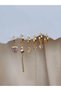 Set of 6 Heart Clover Star Pink Stone Gold Color Earrings - 3