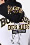 White Full Zip Hoodie with White-Gold Logo - 3