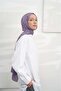 Jacquard Shawl - Houndstooth Pattern - Lilac